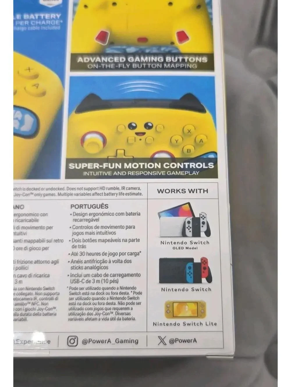 PowerA Enhanced Wireless Controller Yellow Fortnite Nintendo Switch Peely Axe